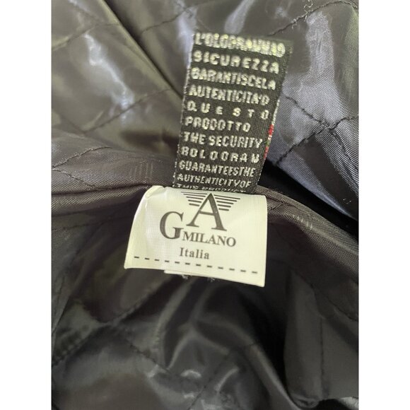 GA Milano Men’s Lined Black Faux Leather Jacket Italy XL - Picture 12 of 12